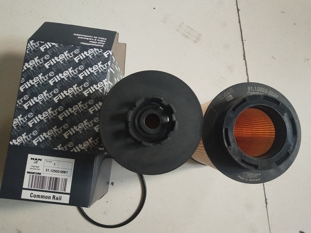 1kg φίλτρο καυσίμων πετρελαιοκίνητων φορτηγών 12503-0061 με το μέγεθος 15×15×28cm